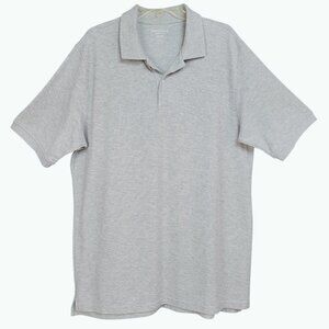Saddlebred Men's LT Polo Shirt Gray Wicking UPF 15 Short Sleeve Golf Preppy Dad